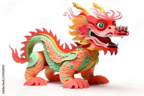Chinese new year dragon craft representation