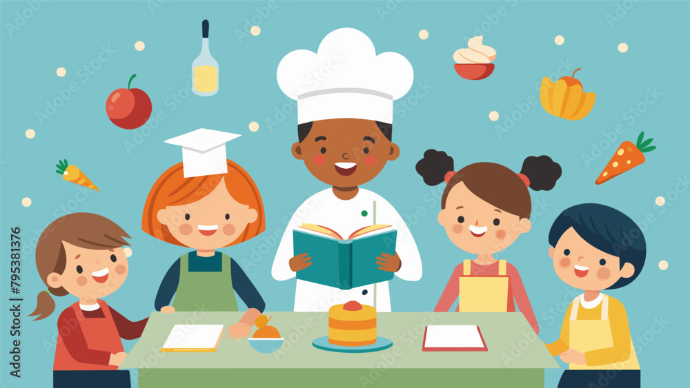 A book launch party with a childrens cooking competition where kids present their own creations inspired by the recipes in the book. A book launch party with a childrens cooking competition where kids present their own creations inspired by the recipes in the book.