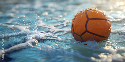 Splash into Fitness,Sports ball in water  © aamir