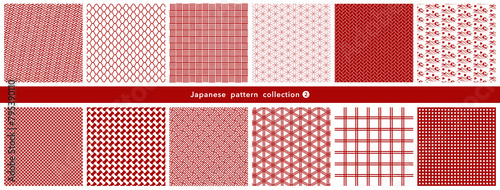 伝統和柄の和紙　背景素材