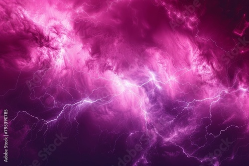 Purple and Black Background With Lightning