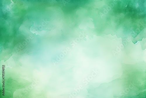 Green watercolor background texture soft abstract illustration blank empty with copy space for product design or text copyspace mock-up