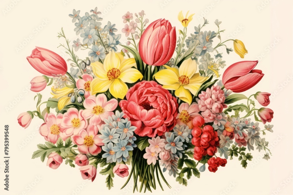 Flower painting pattern plant. Flower painting pattern plant.