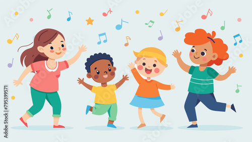 Laughter and giggles fill the air as toddlers twirl and sway to the beat of the music at their Toddler Tunes Day party.