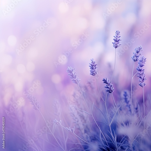 Lavender abstract nature blurred background gradient backdrop. Ecology concept for your graphic design  banner or poster blank empty with copy space 