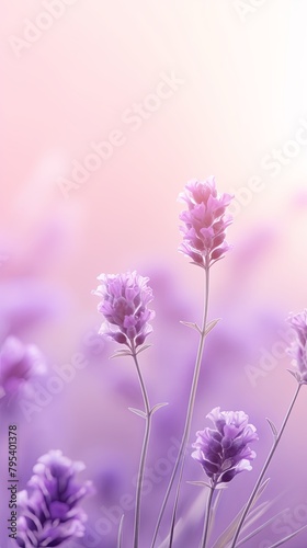 Lavender abstract nature blurred background gradient backdrop. Ecology concept for your graphic design  banner or poster blank empty with copy space 