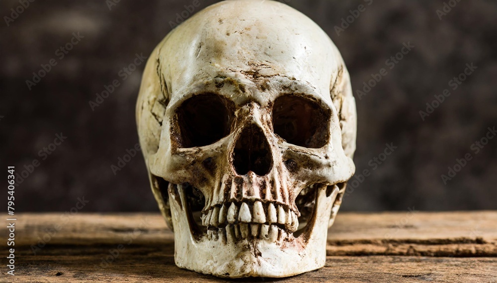 halloween zombie skull