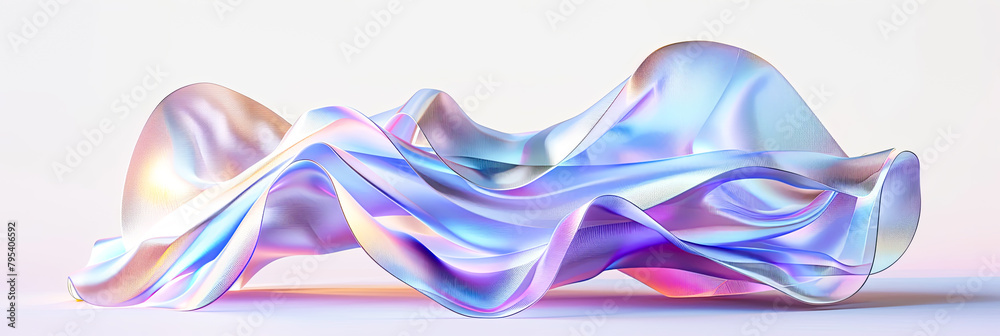 Fototapeta premium Bunte abstrakte und zufällige Wellen und Formen als Hintergrund.