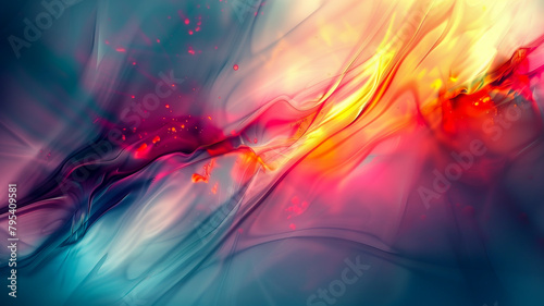 abstract translucent amorphous glass flowing fluid waves with colorful gradient of purple, pink, and orange tones on white background.