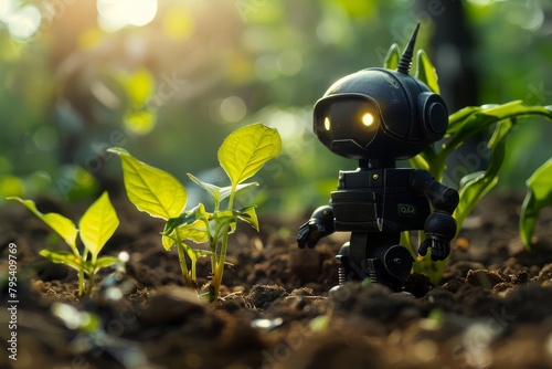 Every morning, the garden robot hummed lullabies to the seedlings, encouraging them to grow strong