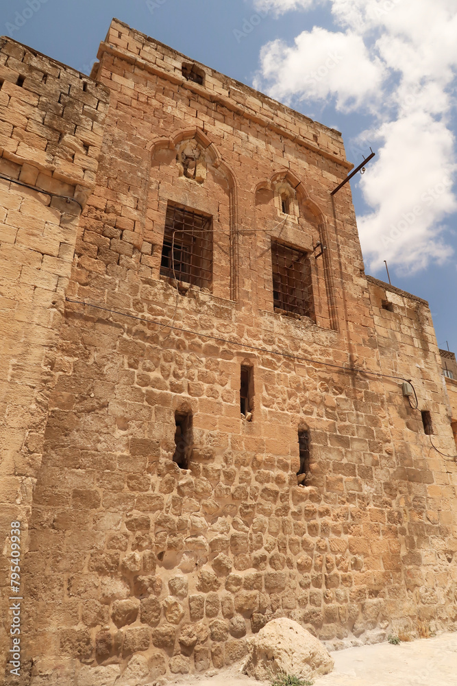 Facade of a traditional house in the old town of Mardin, Turkey Facade of a traditional house in the old town of Mardin, Turkey