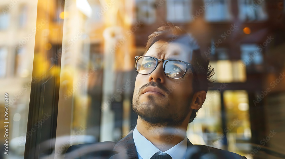 entrepreneurial spirit captured in a close - up shot of a man wearing a white shirt, black tie, and black glasses, with a prominent nose and small ear visible entrepreneurial spirit captured in a close - up shot of a man wearing a white shirt, black tie, and black glasses, with a prominent nose and small ear visible