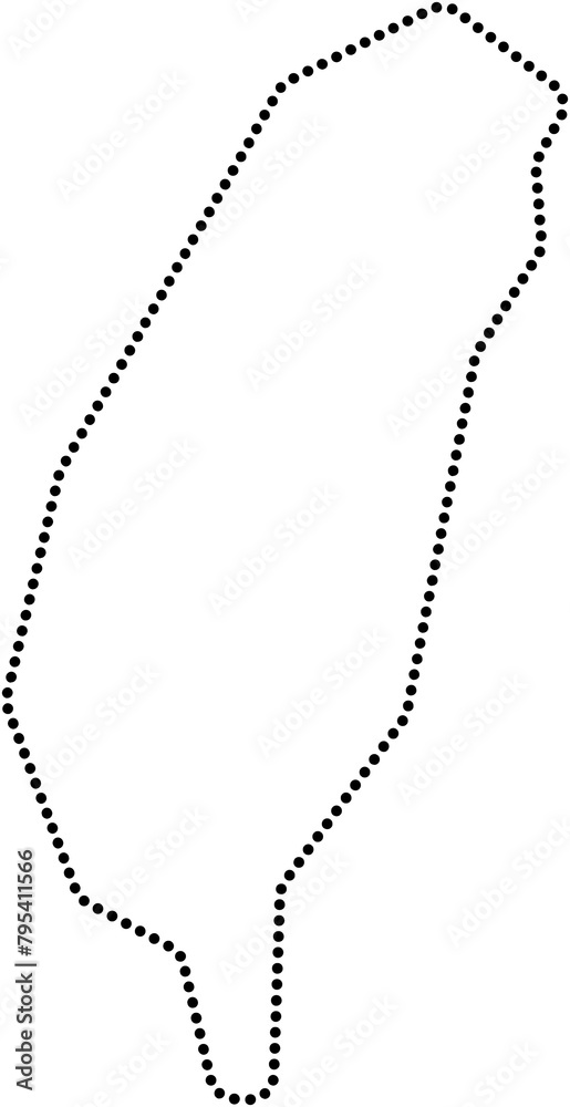 Fototapeta premium dot line drawing of taiwan map.