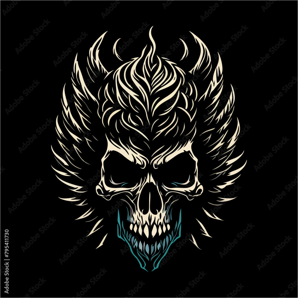 skull head logo emblem vector HD skull head logo emblem vector HD