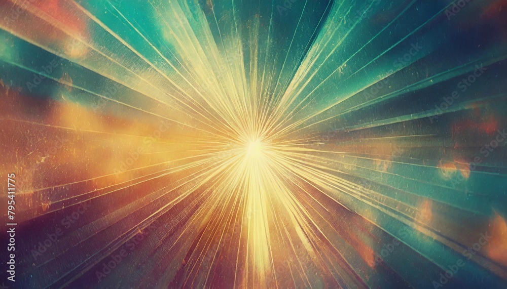 vintage style abstract starburst background