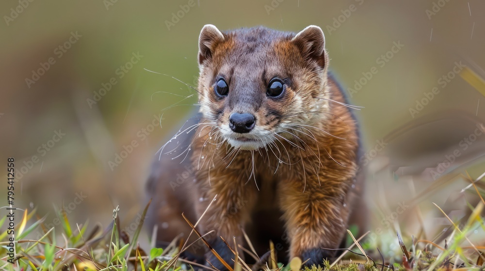 Fototapeta premium Small Animal Close Up in Field