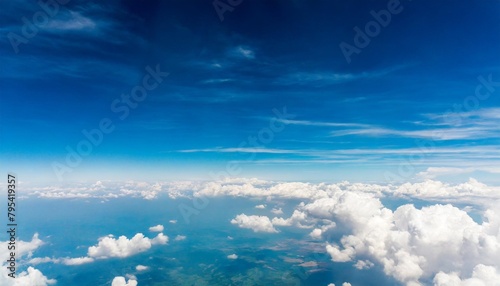 beautiful blue sky with clouds
