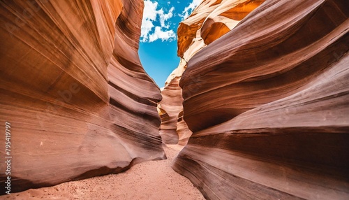 antelope canyon im navajo reservation bei page arizona usa artwork and travel concept