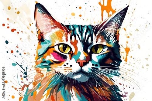 cat painting  © Shahla