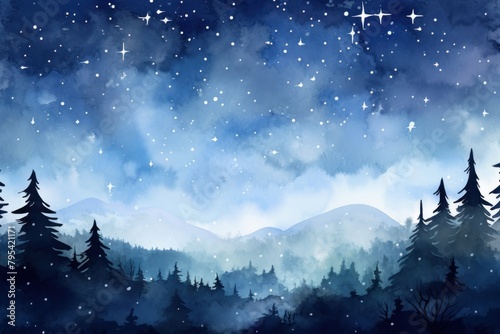 Midnight sky landscape backgrounds outdoors
