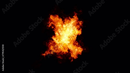 Burning Letter X