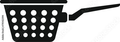 New model colander icon simple vector. Cooking element. Drain object