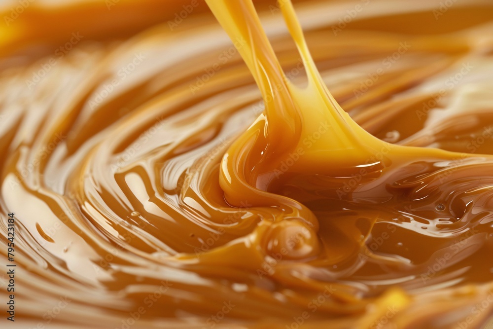 © Maelgoa - Surrender to the velvety smoothness of liquid caramel, its rich aroma and golden hue promising pure indulgence © Maelgoa - Surrender to the velvety smoothness of liquid caramel, its rich aroma and golden hue promising pure indulgence