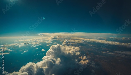 flying over a cloud sky a view from low earth orbit