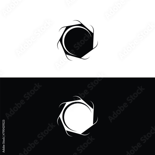 Circle stylish vector logo illustration . Circle vector logo template design