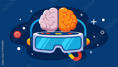 A portable braintraining game console that uses virtual reality to challenge and improve cognitive skills..