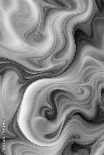 Image of monochrome smoke  with shades of grey creating a swirling marble effect.