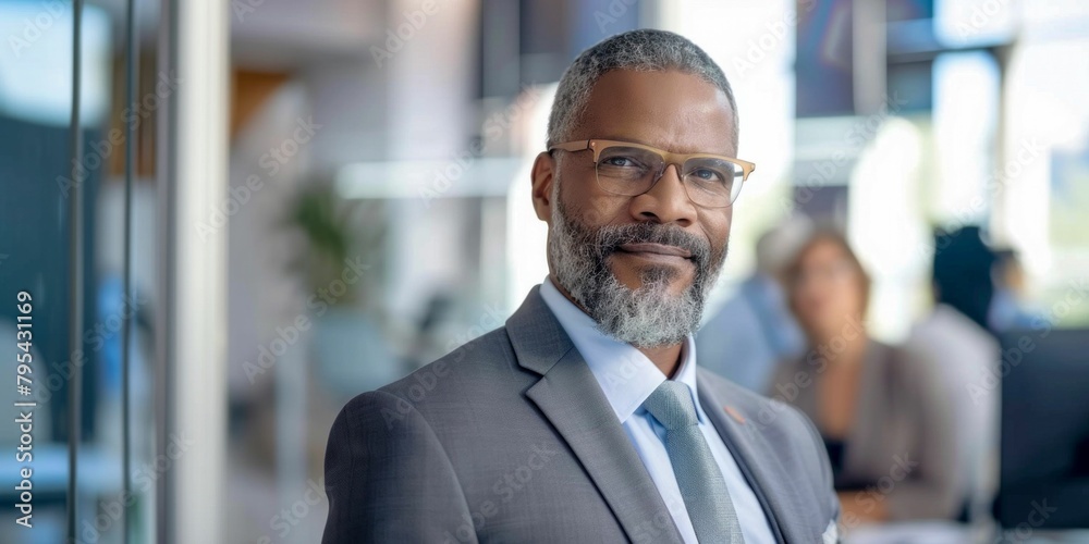 Confident Business Leader at Corporate Office. Generative ai Confident Business Leader at Corporate Office. Generative ai