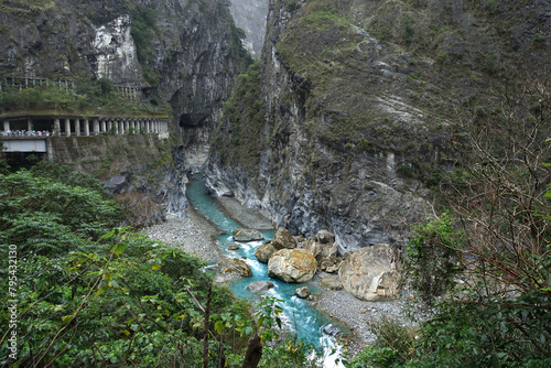 Swallow Grotto, aka Yanzikou, of Taroko National Park in Hualien, Taiwan