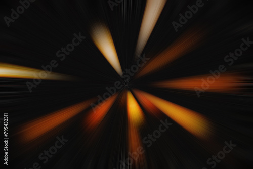 Abstract background with speed blurred lights. Illustration