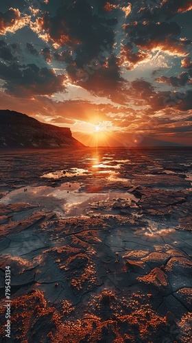 b'Beautiful sunset over the vast desert' © Adobe Contributor