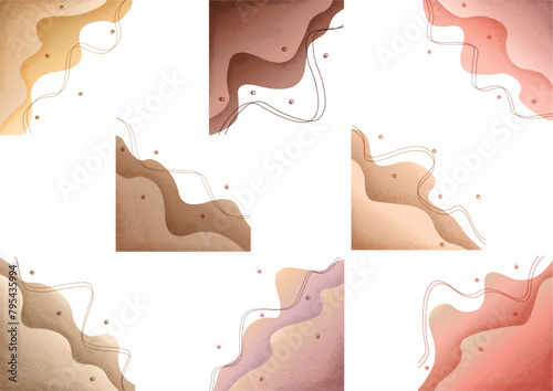 collection of blob corner illustration