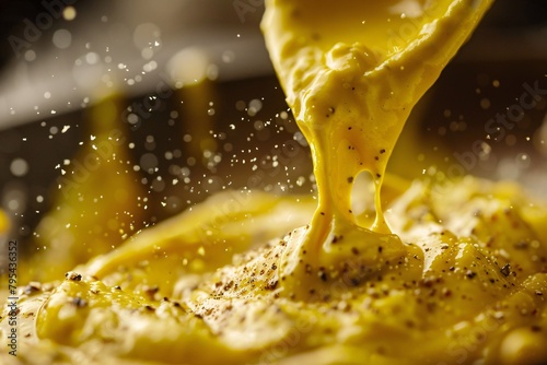 Lose yourself in the tantalizing aroma of mustard, its creamy texture and bold flavor captivating photo