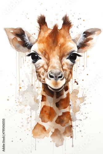 Giraffe calf,