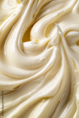 Lose yourself in the ivory swirls of liquid mayonnaise, its delicate fragrance and smooth flow evoking calm