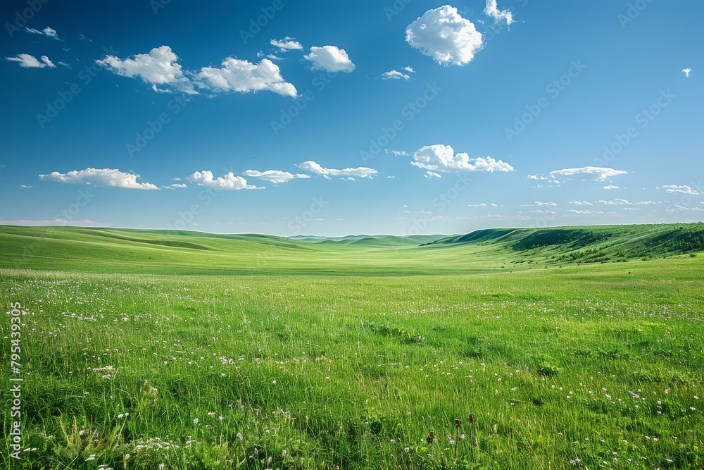 b'Vast and beautiful prairie scenery'