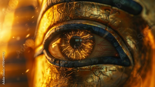 The Eye of Horus, an ancient Egyptian symbol of protection and power. photo