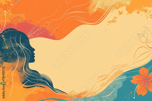 vibrant asian american and pacific islander heritage month background abstract illustration photo