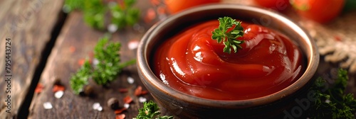 Delve into the savory allure of liquid ketchup, its tangy aroma and rich color creating a sense of comfort