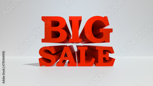 Big sale abstract 3d isolated for poster, banner, flayer. modern discount or sell design.