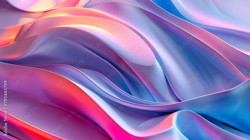 3D render, abstract background with colorful waves and wavy lines, vibrant colors, soft lighting, flowing shapes 3D render, abstract background with colorful waves and wavy lines, vibrant colors, soft lighting, flowing shapes