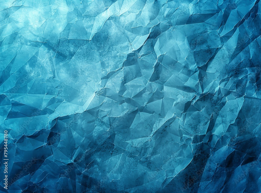 Obraz premium b'Blue crumpled paper texture'