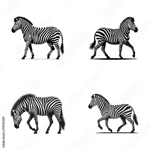 zebra black and white silhouette   zebra black vector zebra black vector png  zebra full vector