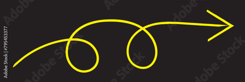 brush painted arrow icon on white background - vector illustration 11