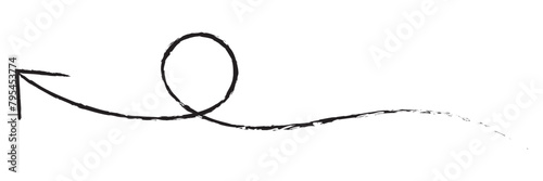 brush painted arrow icon on white background - vector illustration 11