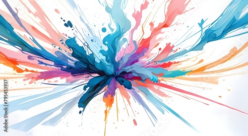 Water color splash painting abstract background